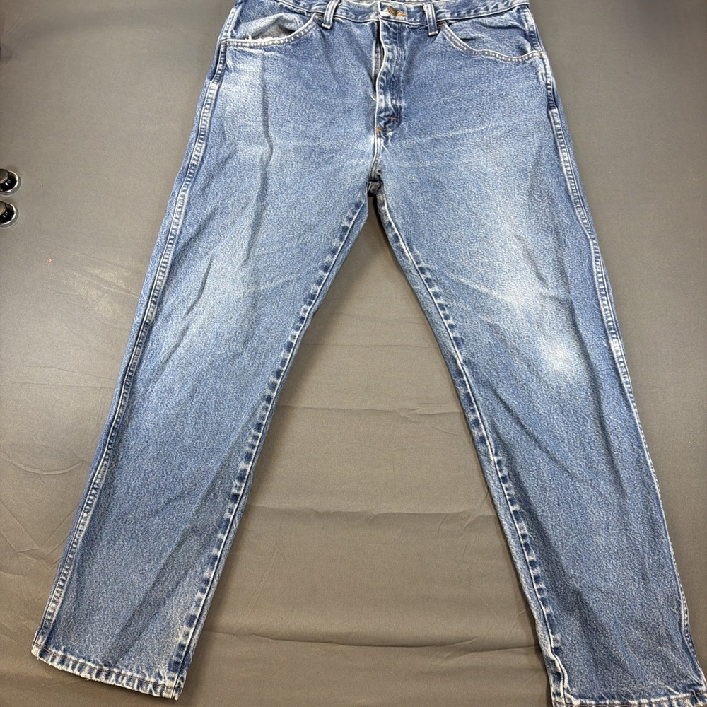 Rustler Jeans Mens Blue Straight Pants 36/30 Denim 100% Cotton Casual Comfort